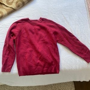 Aritzia Wilfred Merino Wool Sweater, Fuchsia in Size Small. Barely worn!